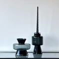 Teelichthalter Luna 15cm - schwarz