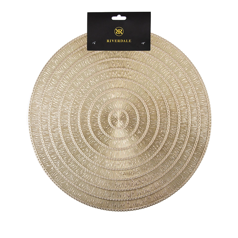 Tischsets Set aus 4 Gold