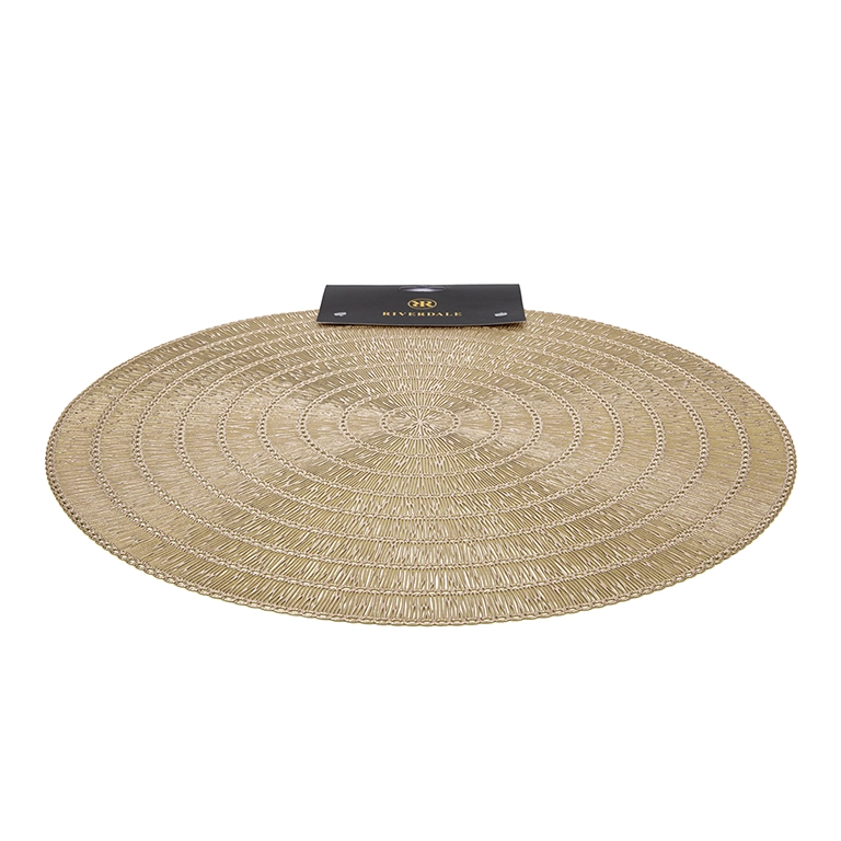 Tischsets Set aus 4 Gold