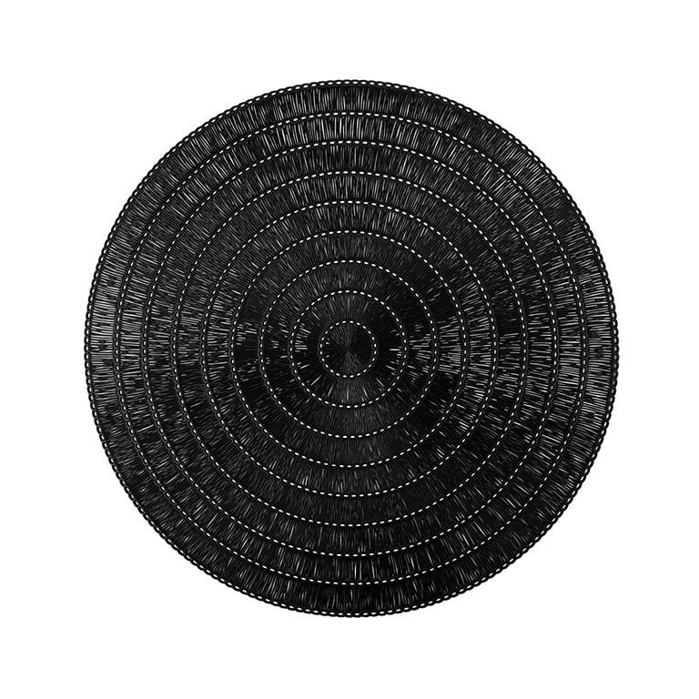 Tischsets Set aus 4 Schwarz