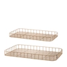 Tray Raavi 56cm gold - set of 2