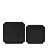 Tray Sam 40cm black - set of 2