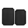 Tray Sam 48cm black - set of 2