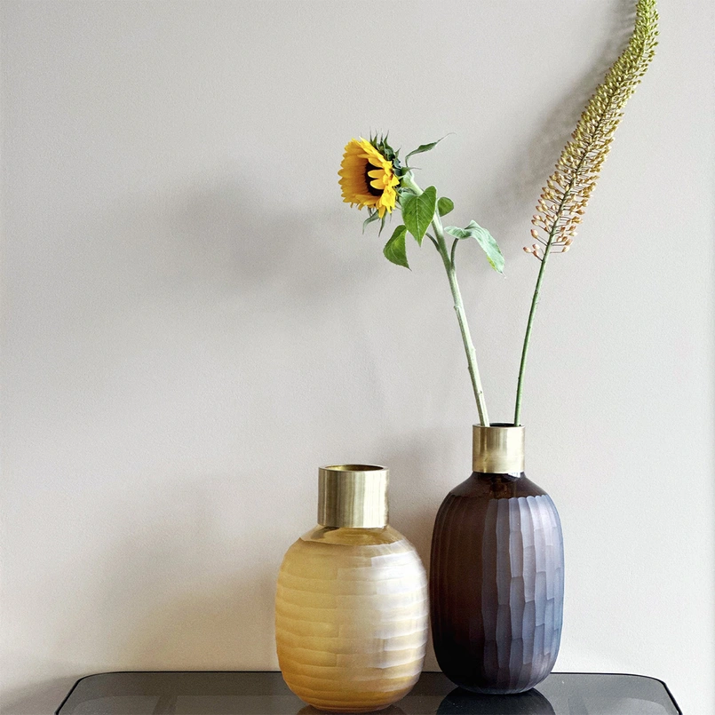 Vase Fenna 33cm amber