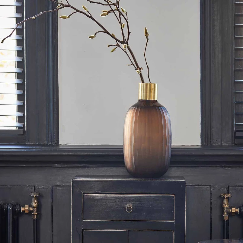 Vase Fenna 40cm brown