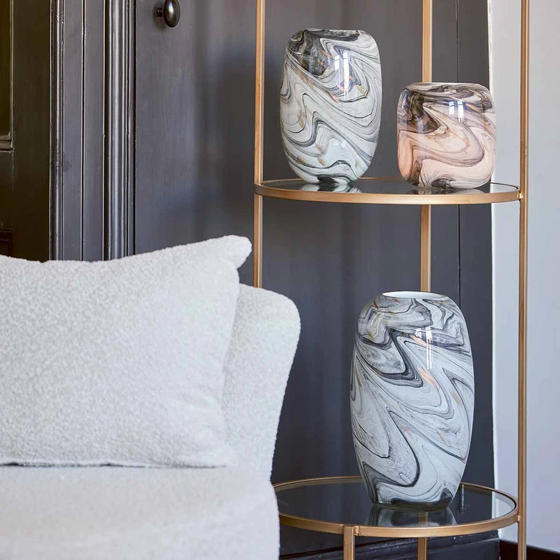 Vase Flo 34cm marble