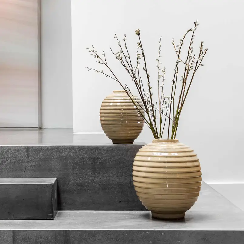 Vase Granada 40cm beige
