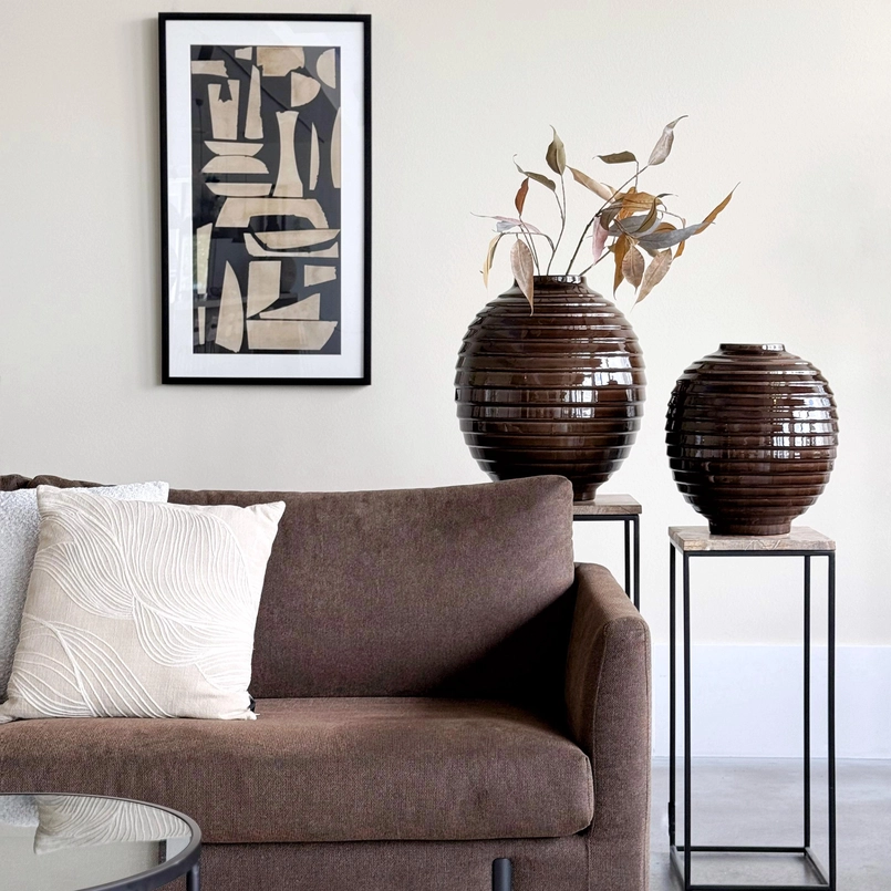 Vase Granada 50cm mocha