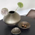 Vase Hailey round L - gold