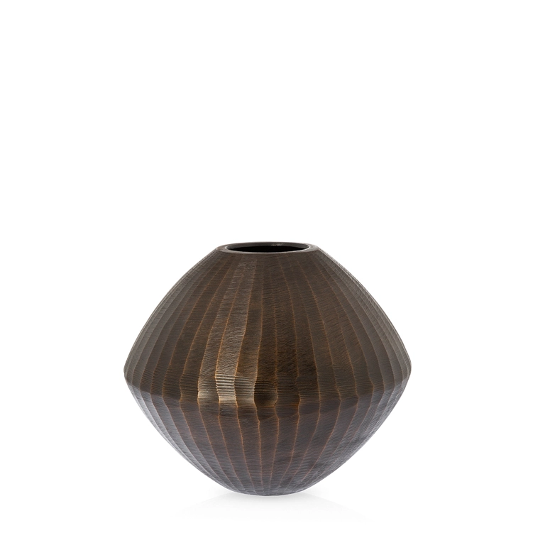 Vase Hailey round M - bronze