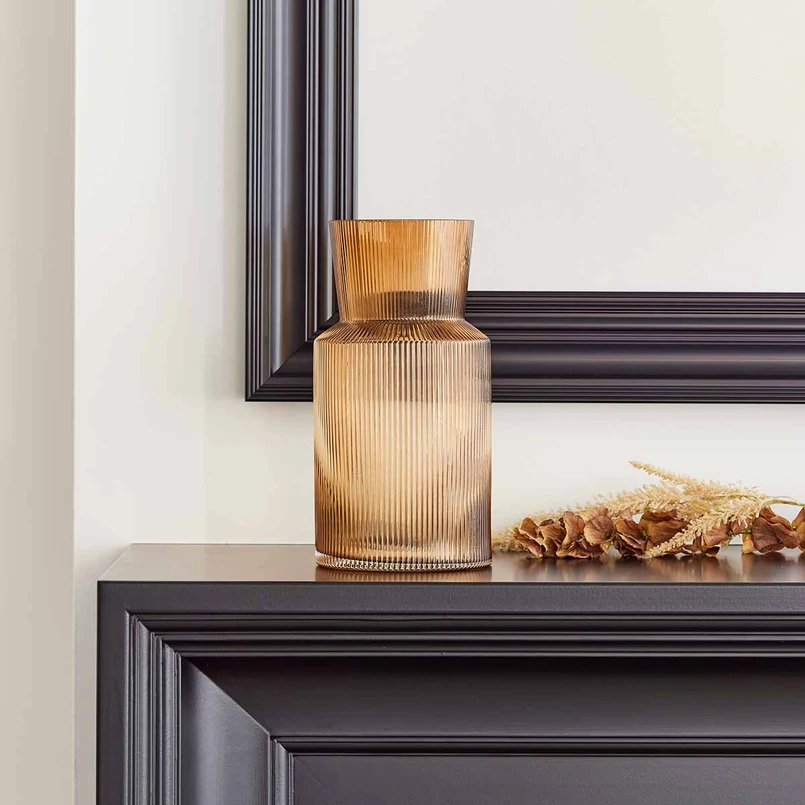 Vase Lune 30 cm brown