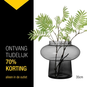 Vase Lune 35 cm black