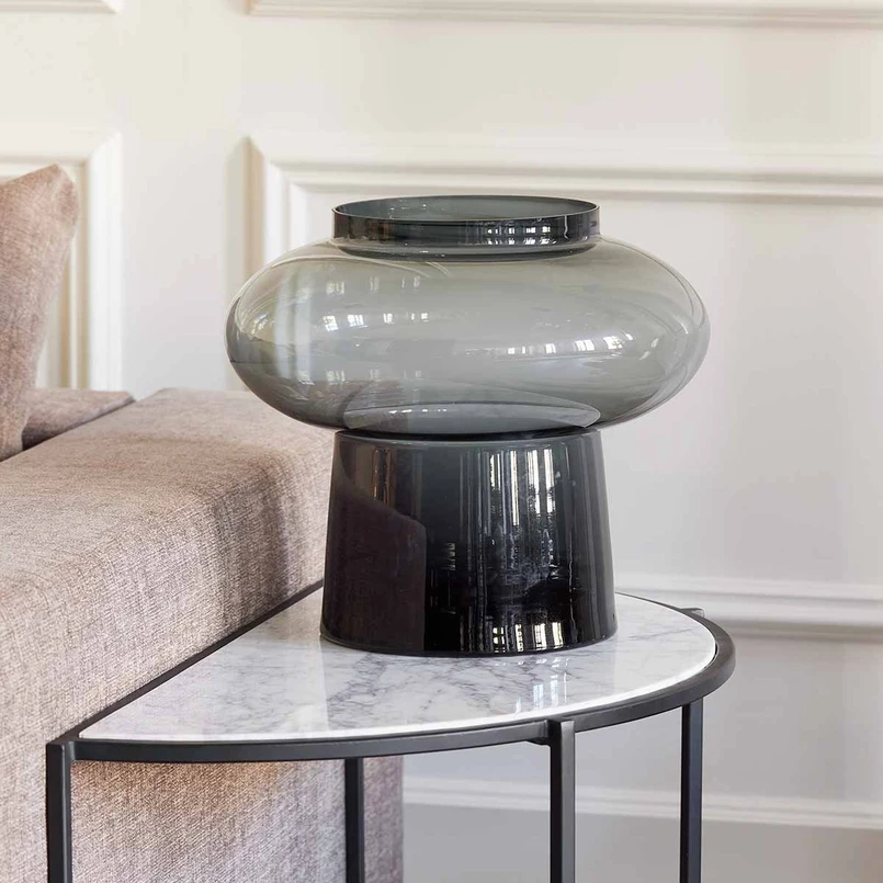 Vase Lune 35 cm black
