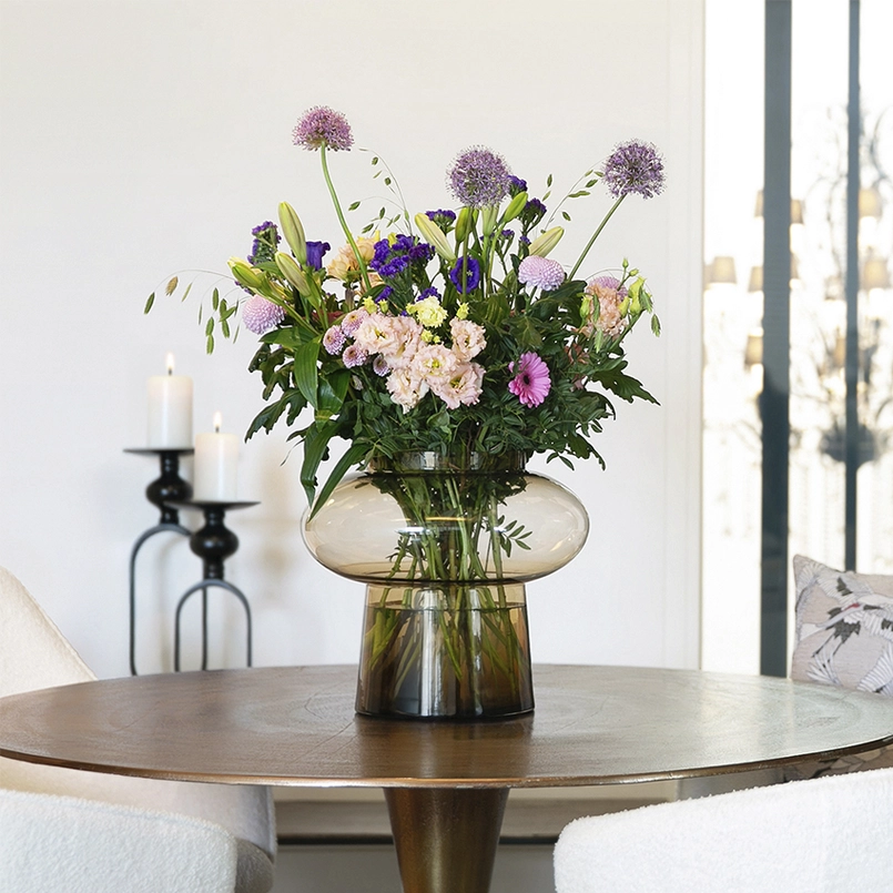 Vase Lune 35 cm brown