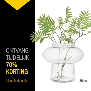 Vase Lune 35 cm clear