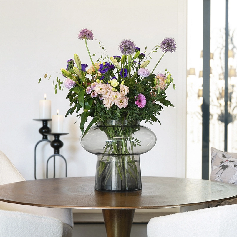 Vase Lune 35 cm smoke