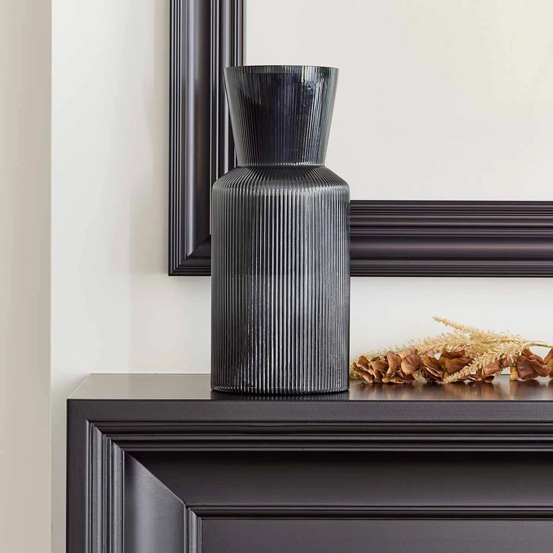 Vase Lune 40 cm black