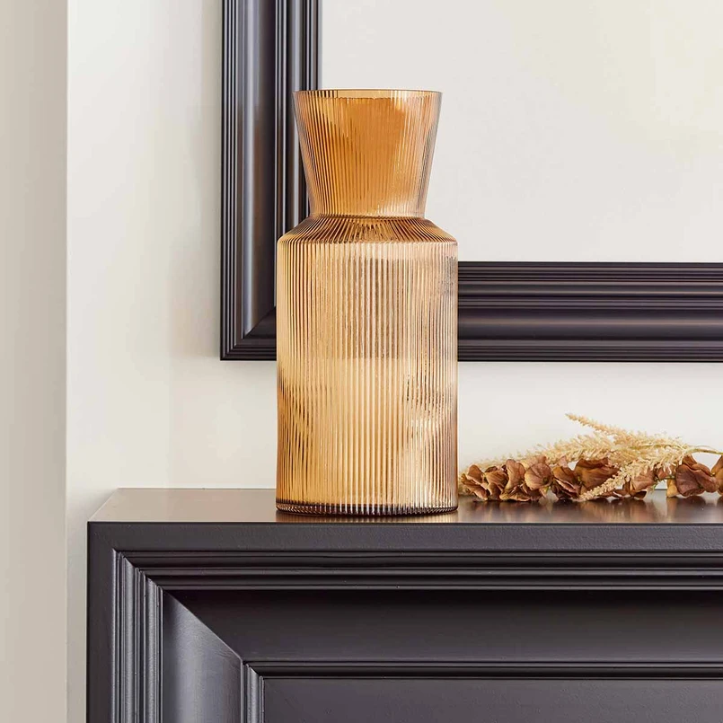 Vase Lune 40 cm brown