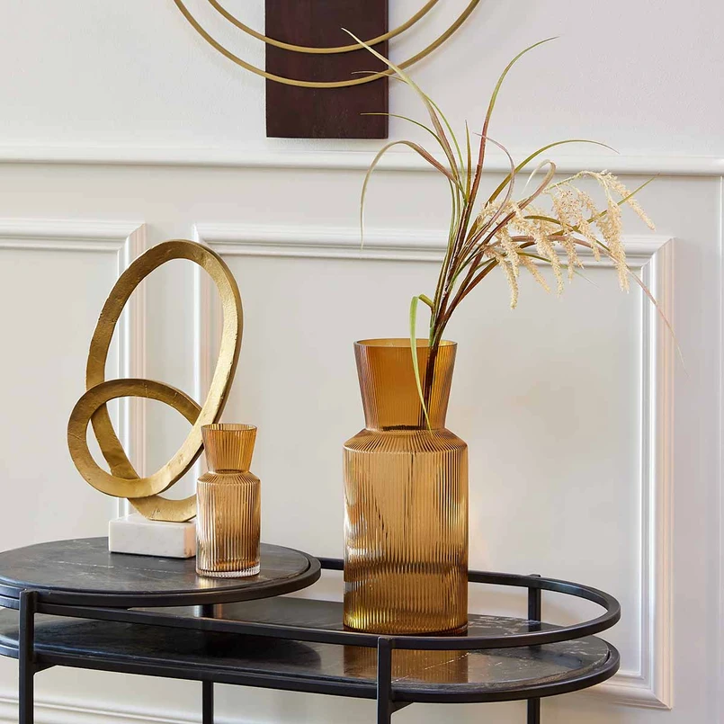 Vase Lune 40 cm brown