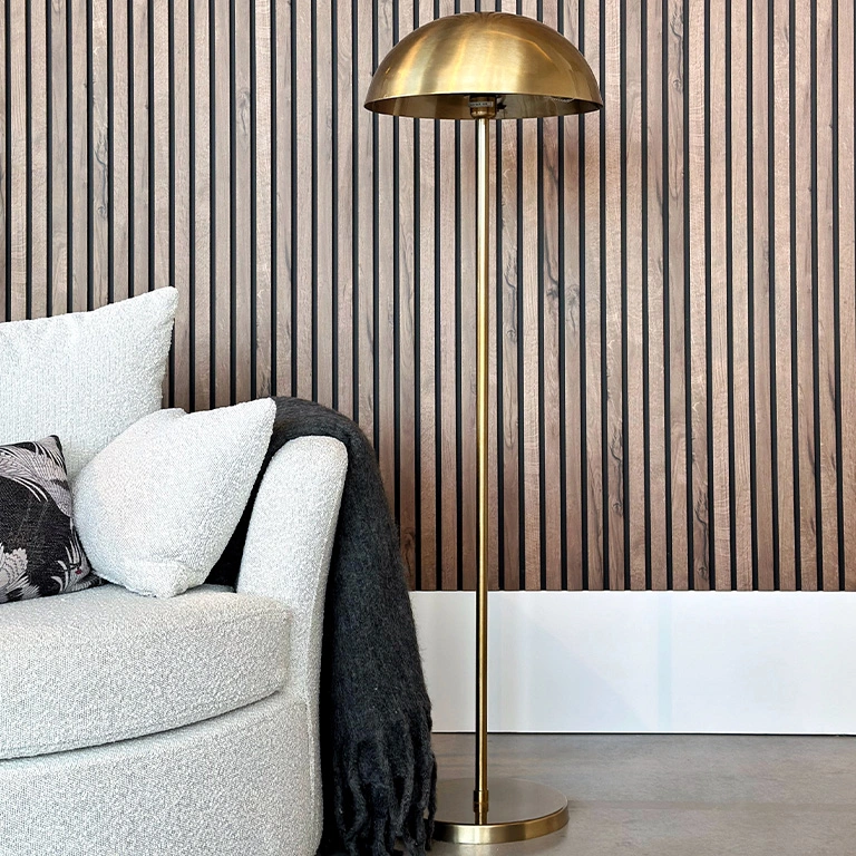 Vloerlamp Bryce 145cm goud