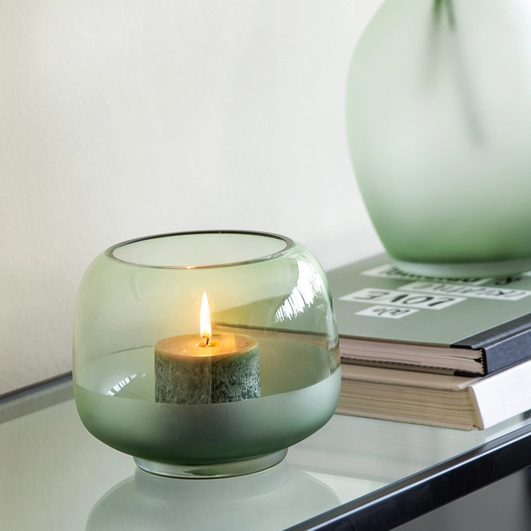 Votive Coco 18cm - green