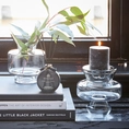 Votive Luna 15cm - smoke