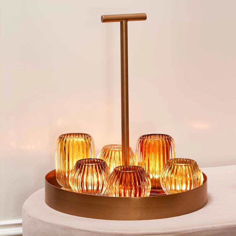 Votive Sym 9cm - salmon