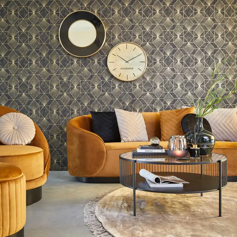 Wall clock Levy Ø60cm gold