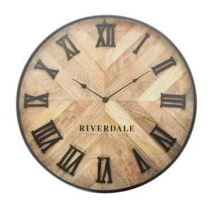 Wall clock Nate Ø60cm brown