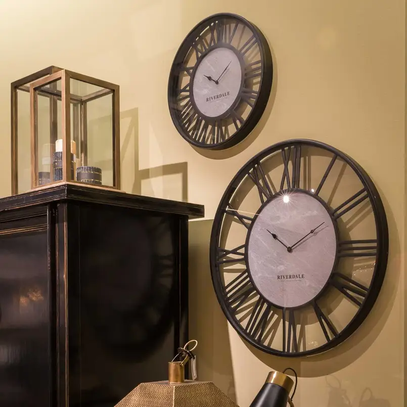 Wanduhr Derby Ø50cm schwarz