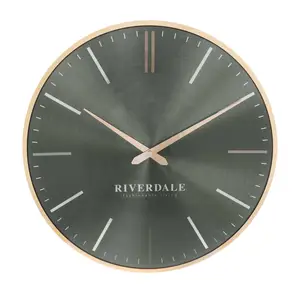 Wanduhr Milena Ø40cm austerngrün