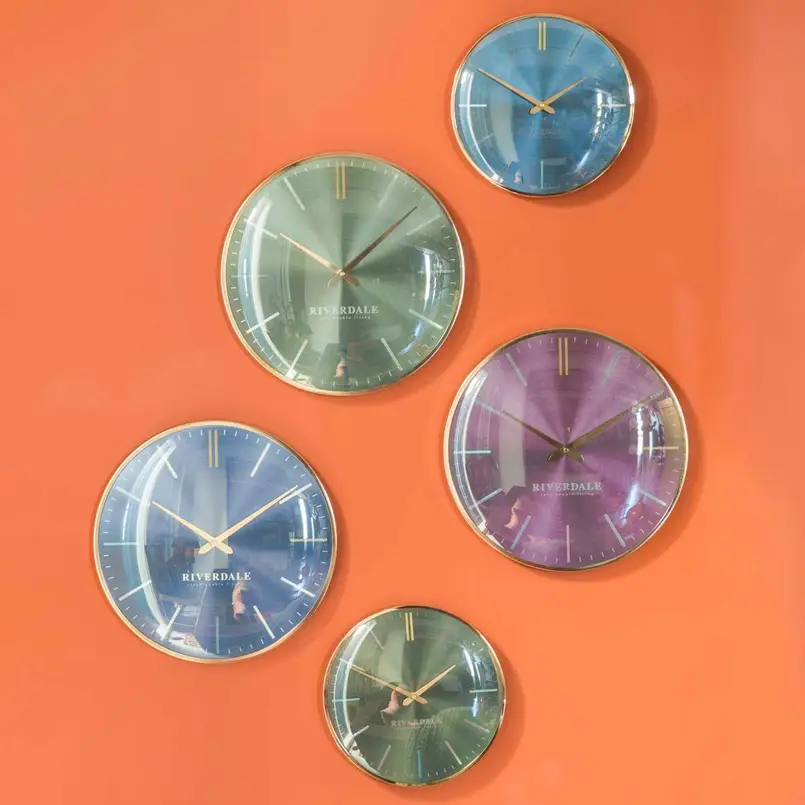 Wanduhr Milena Ø40cm austerngrün