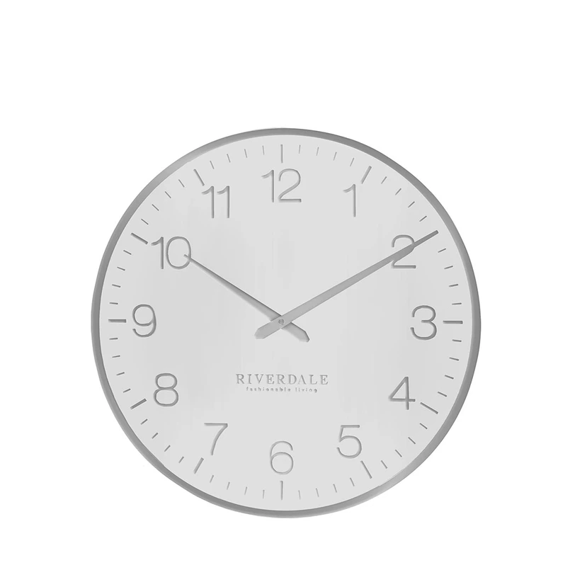 Wanduhr Ritz Ø40cm silber