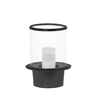 Windlicht Kenton - H33cm - zwart