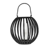 Windlicht Kenton - H39cm - zwart