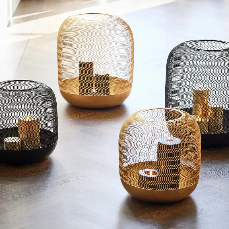 Windlicht Oly 30cm gold